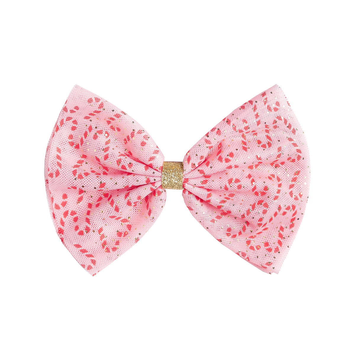 Candy Cane Christmas Bow-Clip