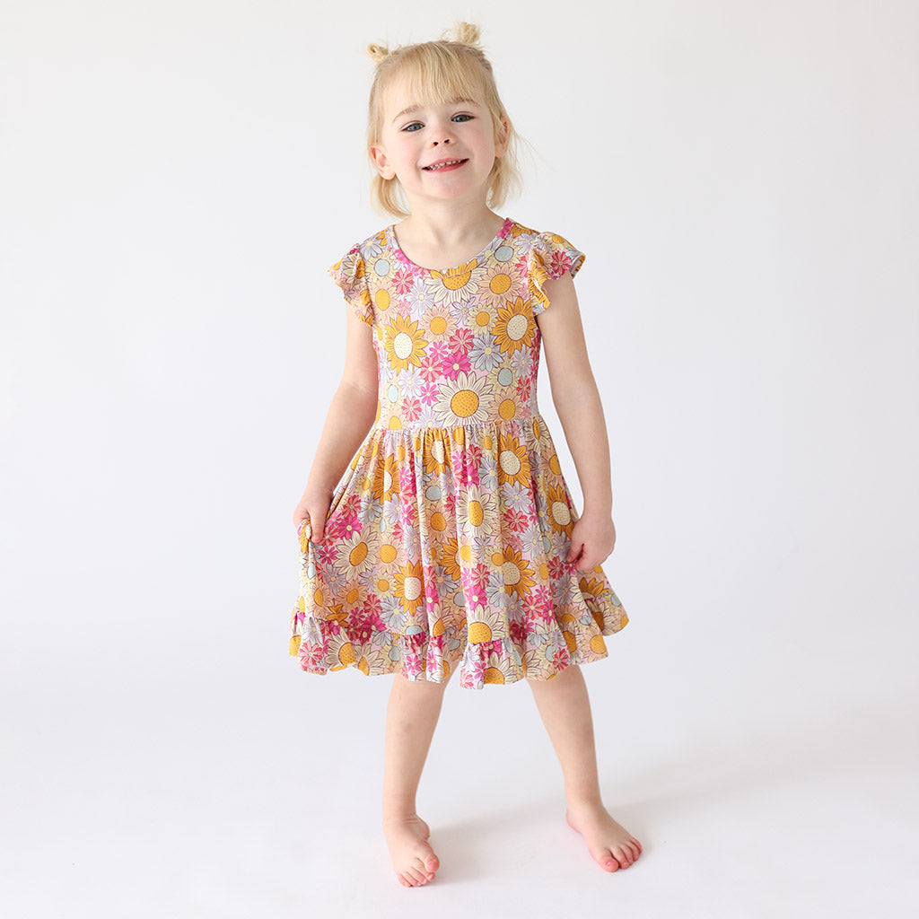 Ruffled Twirl Dress | Rosalinda