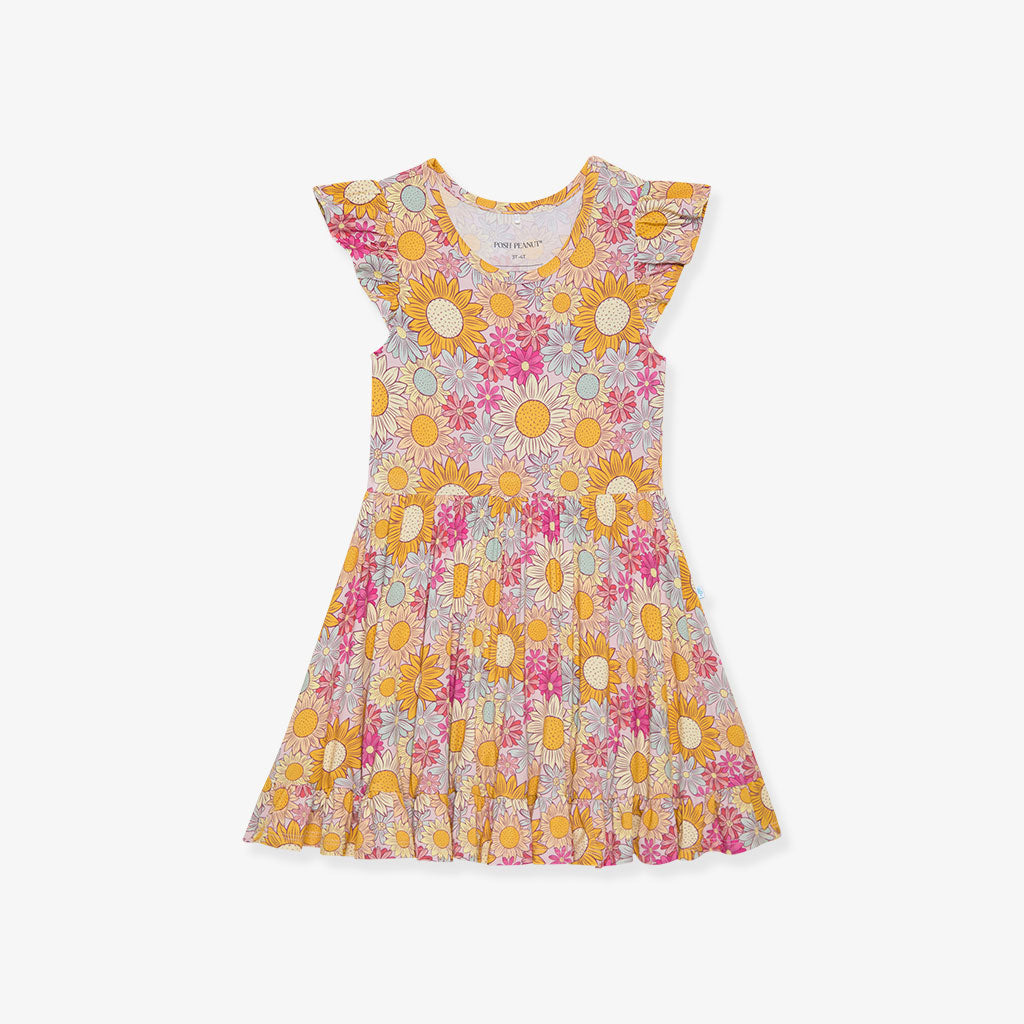 Ruffled Twirl Dress | Rosalinda