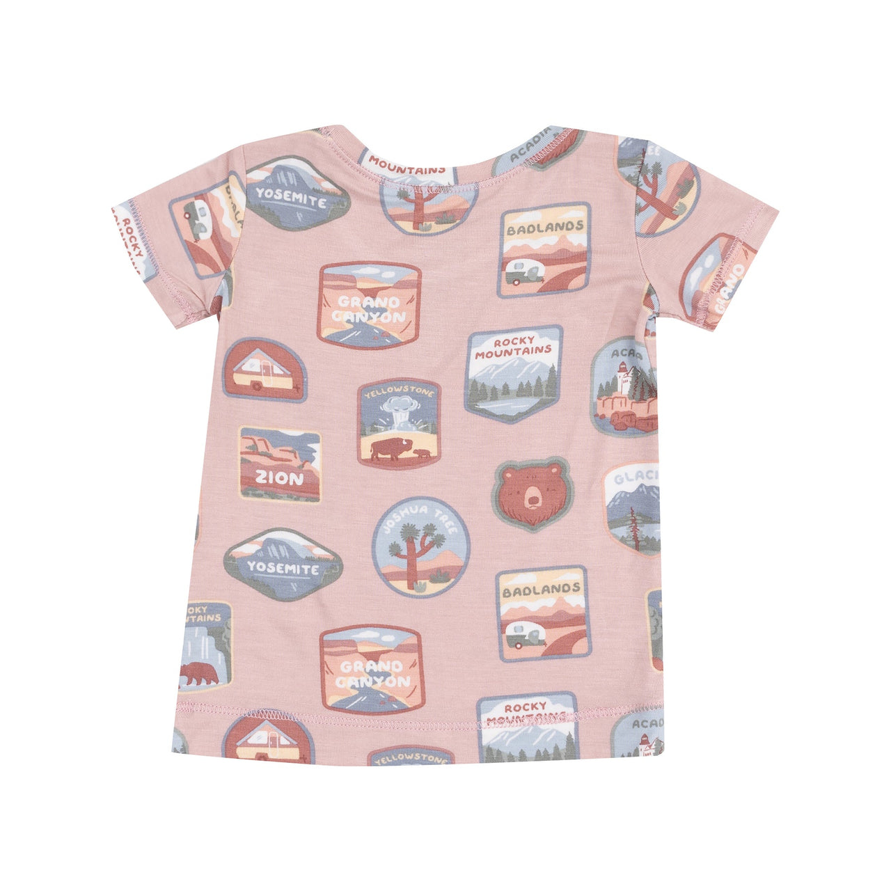 2-Piece Loungewear Set | National Park Patches Pink