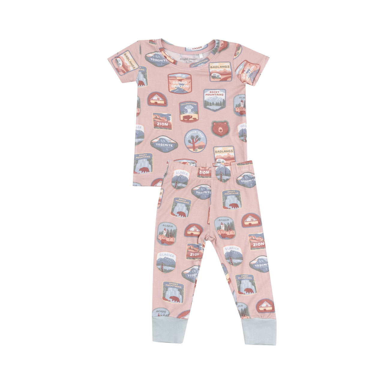 2-Piece Loungewear Set | National Park Patches Pink