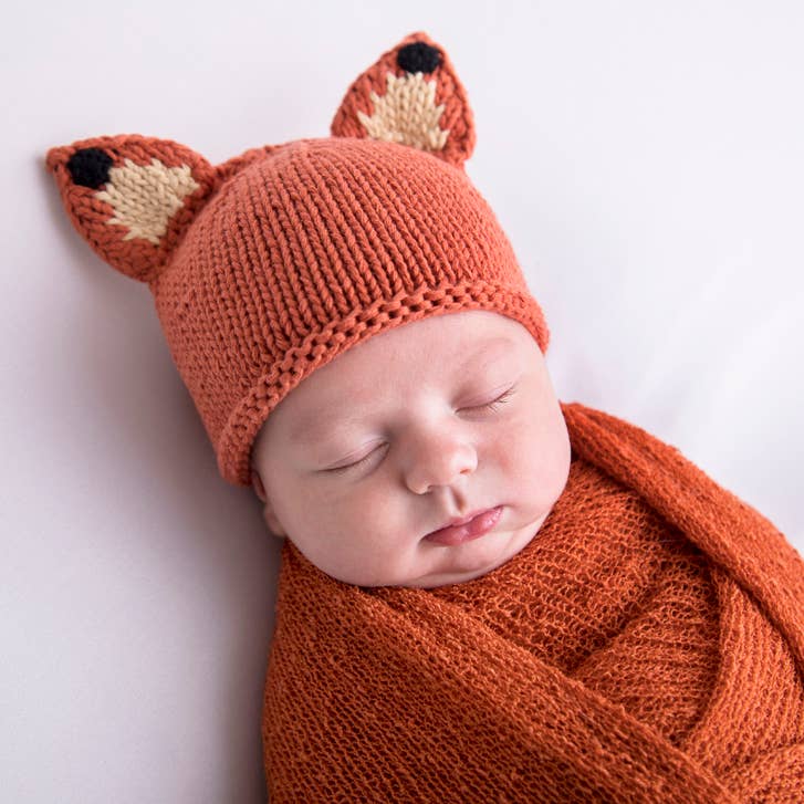 Newborn Baby Fox Beanie Hat