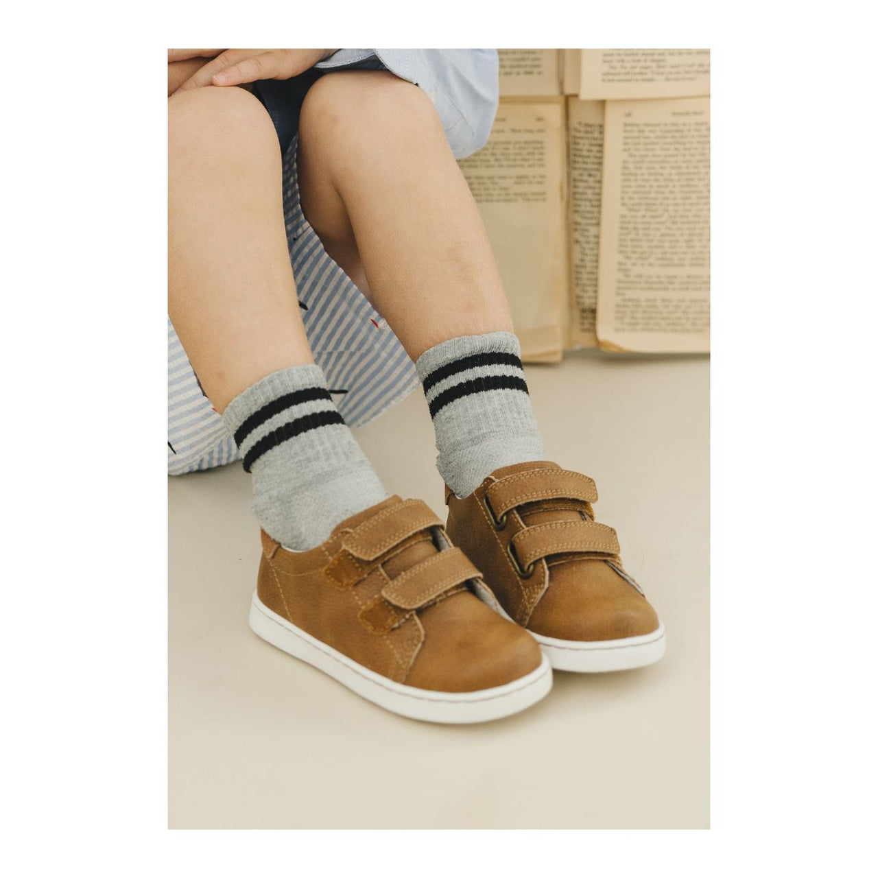 Kyle Double Strap Sneaker | Chestnut