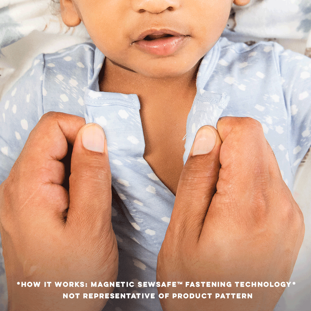 Organic Cotton Magnetic Footie | Love Lines Tofu