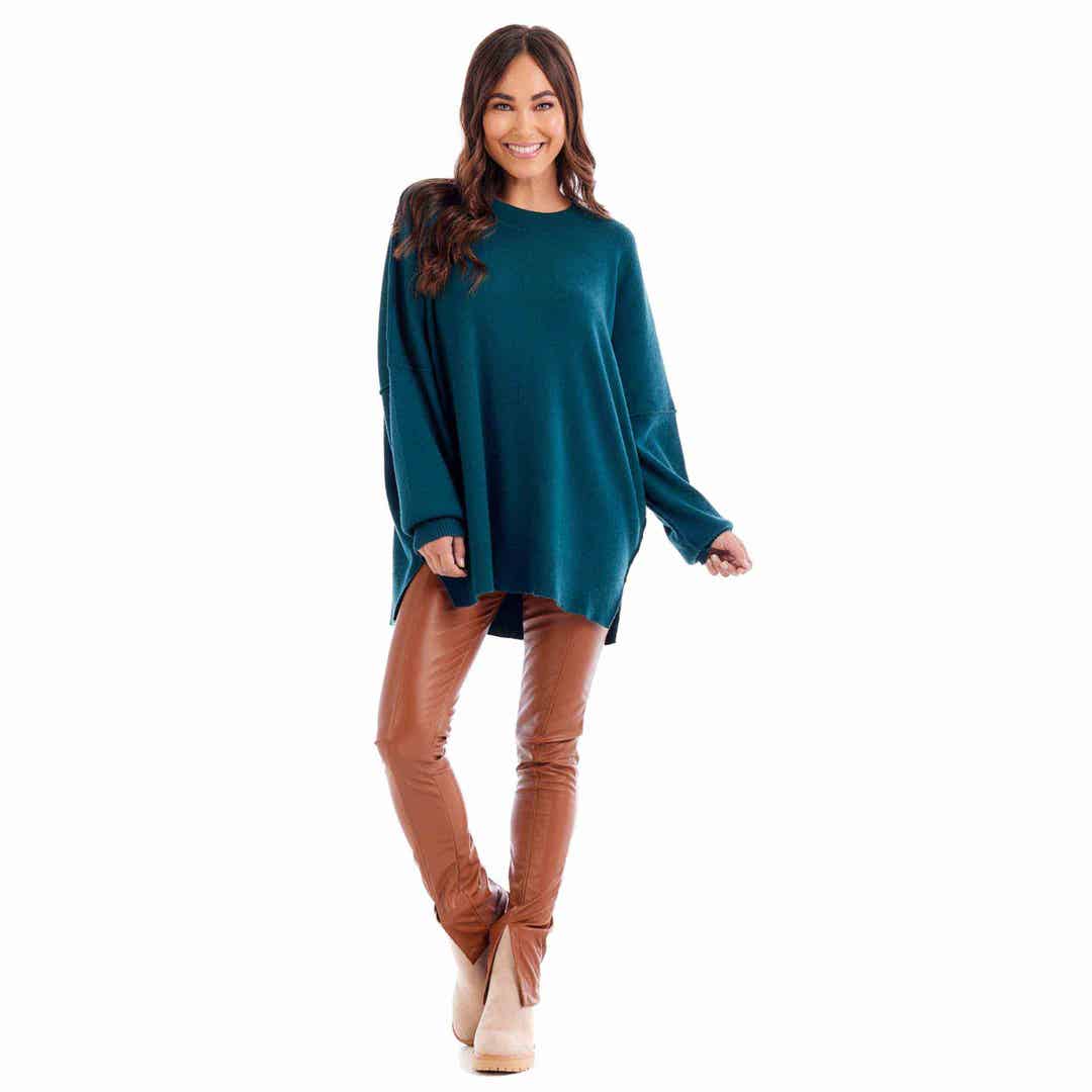 Astrid Ribbed Sweater | Green **FINAL SALE**