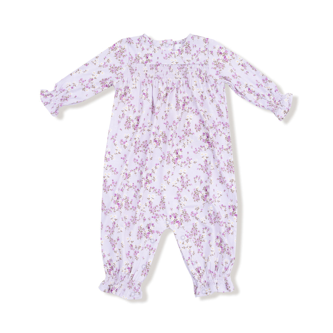 Smocked Long Sleeve Romper | Sweet Dreams Floral