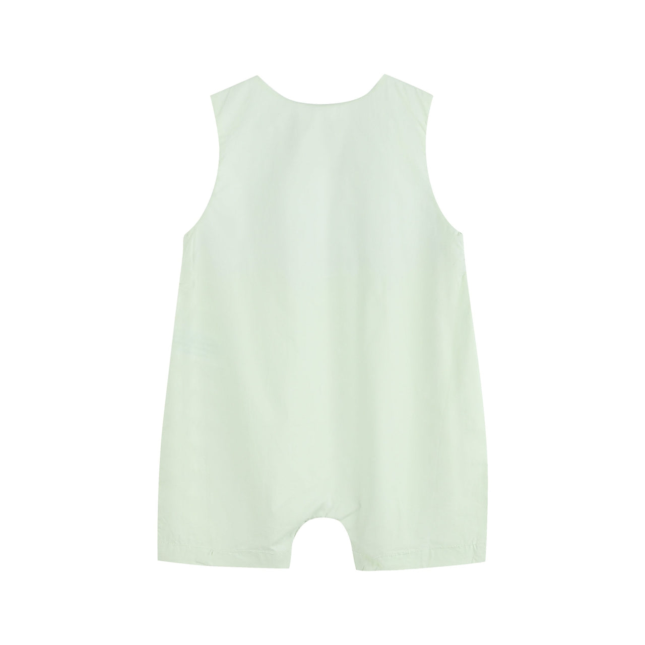 Honeydew Green Bunny Smocked Shortall