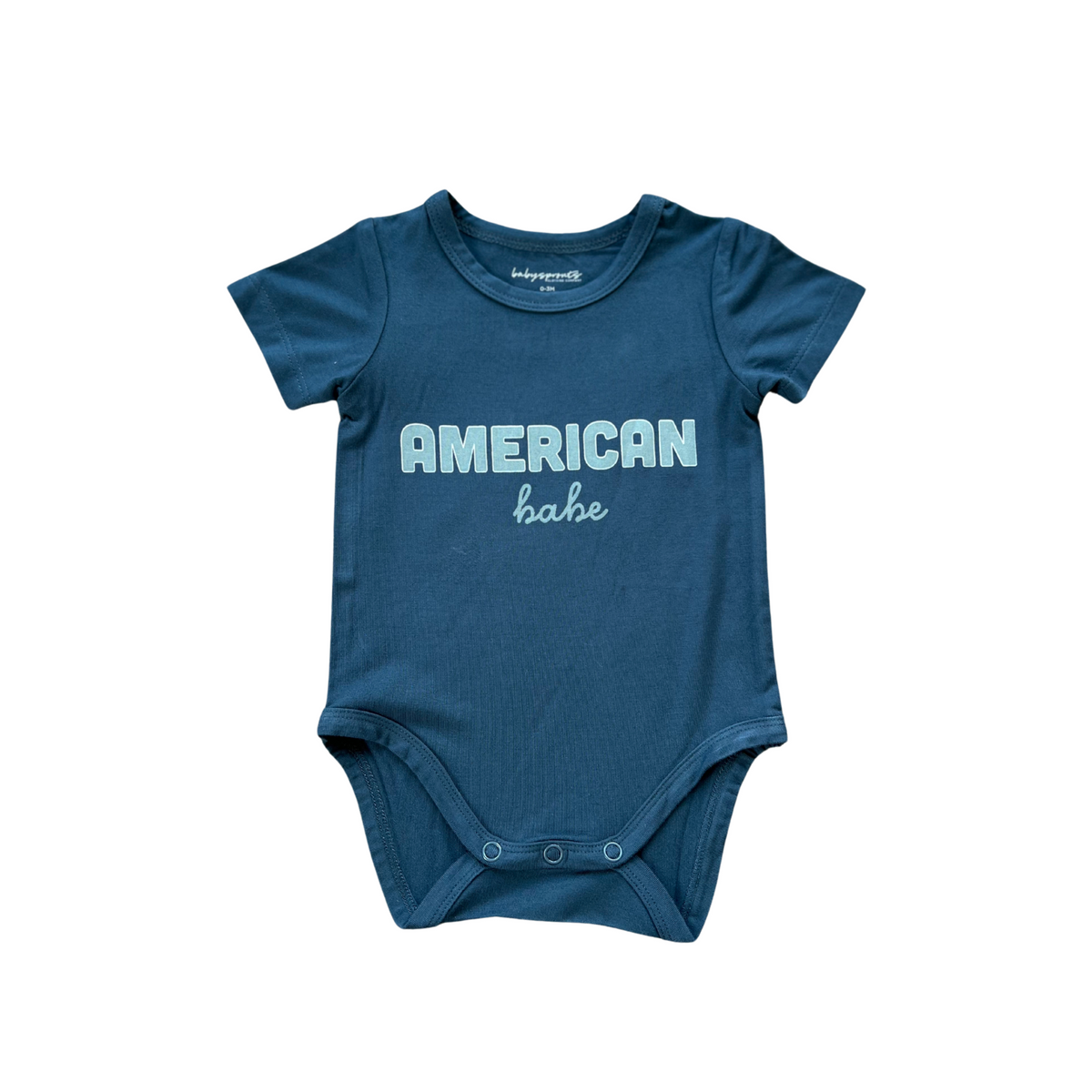 Baby Short Sleeve Bodysuit |  American Babe