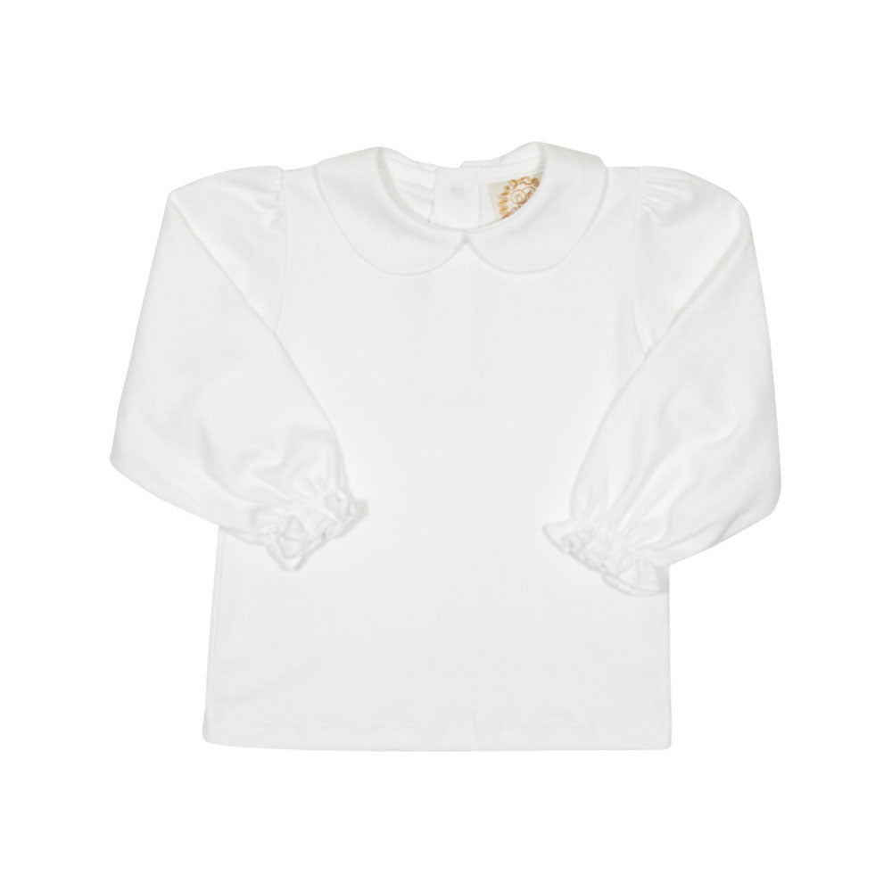Maude's Peter Pan Collar Shirt | Worth Avenue White