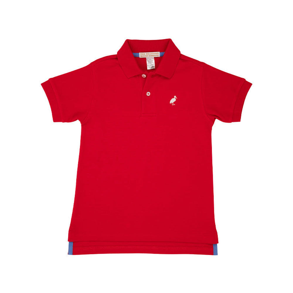 Prim & Proper Polo | Richmond Red With Worth Avenue White Stork