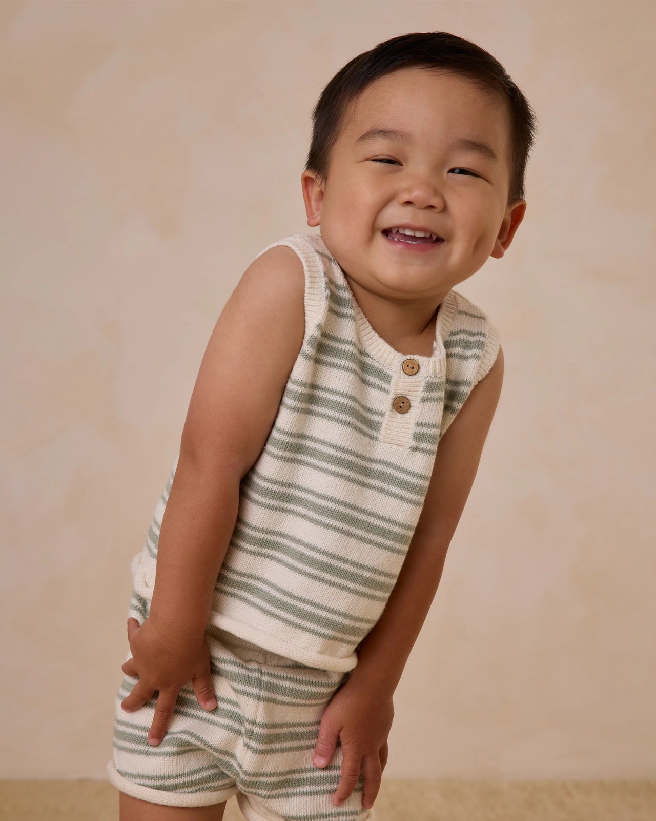 Taylor Knit Set | Sage Knit Stripe