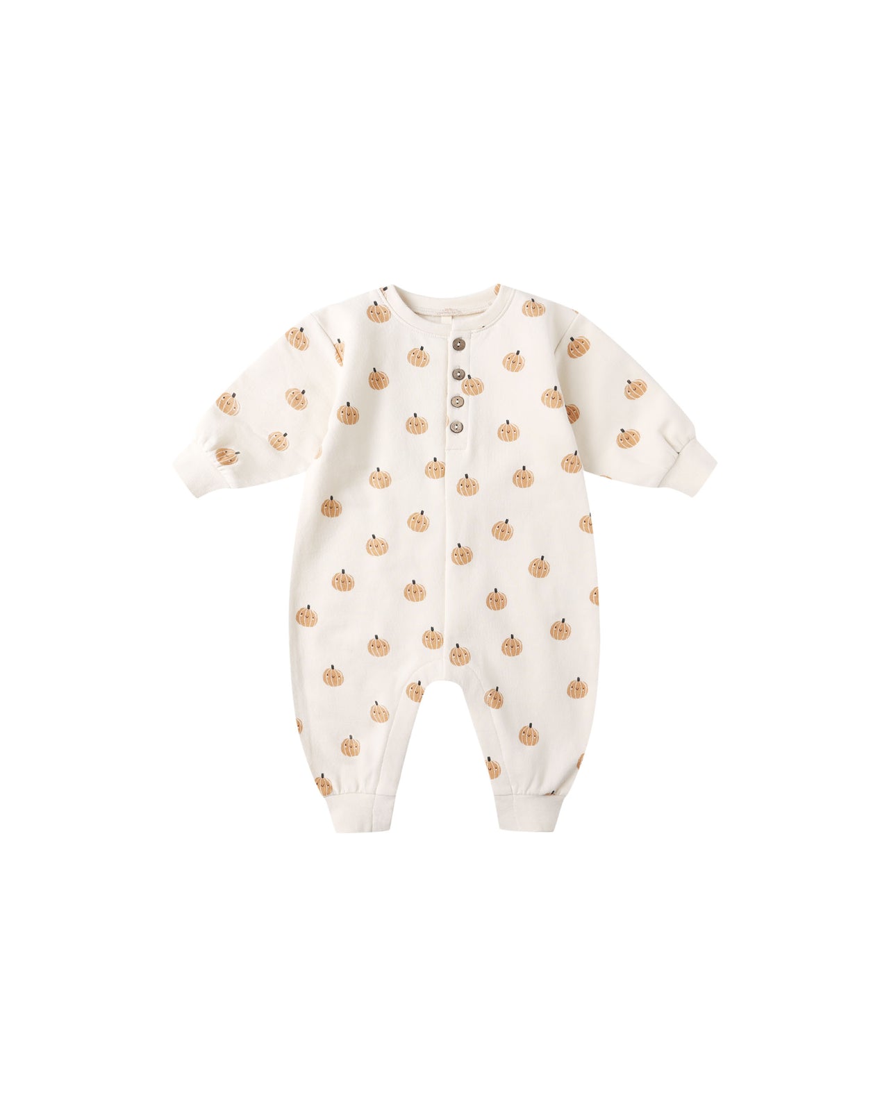 Relaxed Fleece Jumpsuit | Smiley Pumpkins