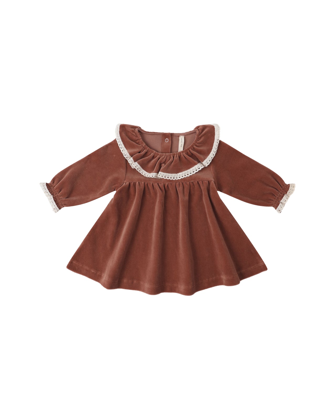 Velour Baby Dress | Cranberry