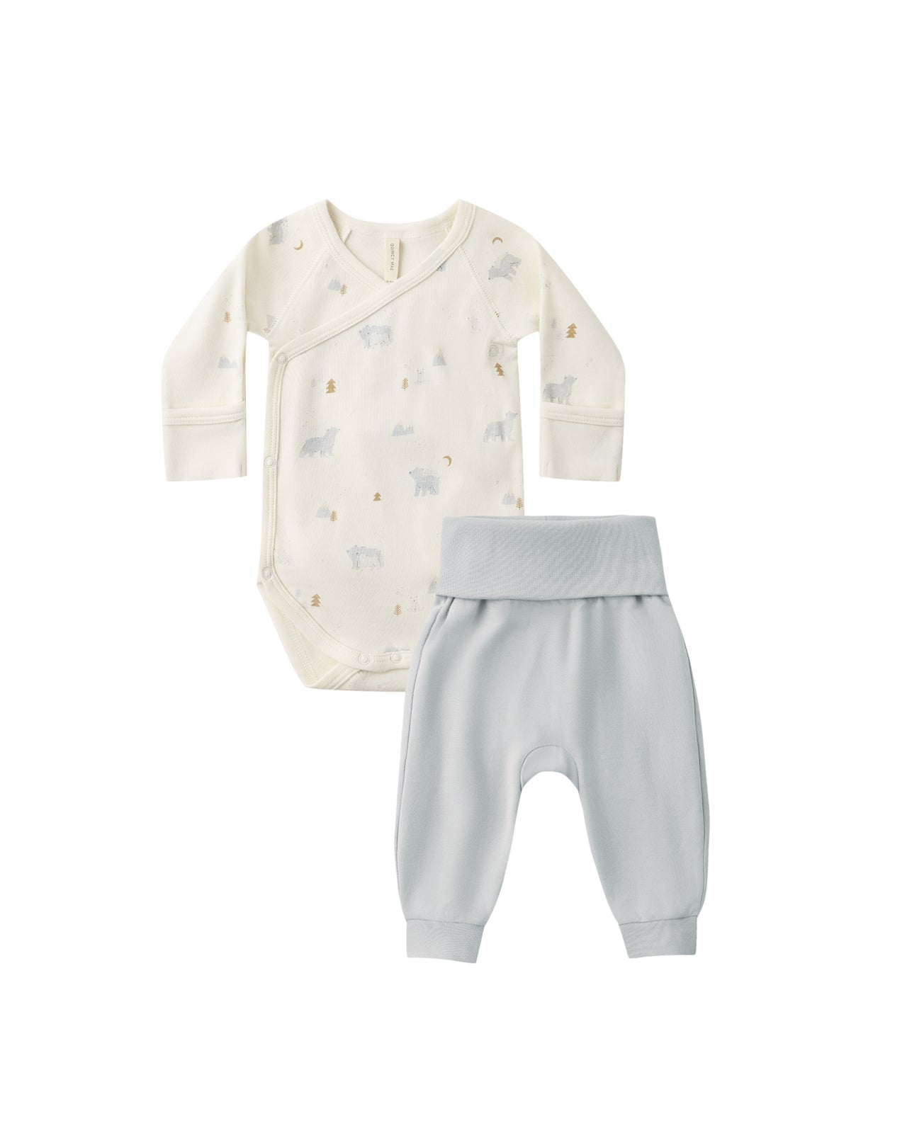 Side Snap Bodysuit + Pant Set | Polar Bears