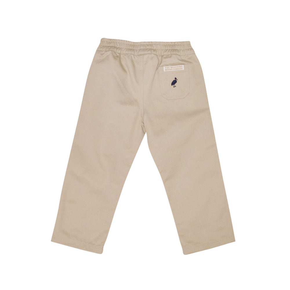 Sheffield Pants | Keeneland Khaki With Nantucket Navy Stork