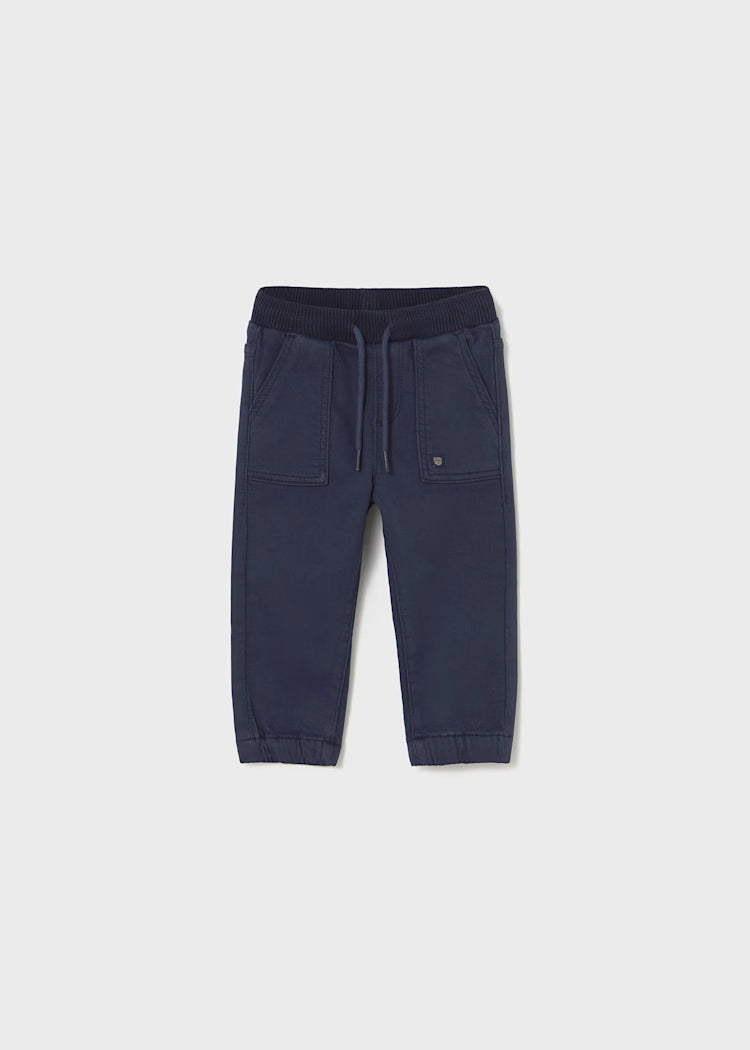 Baby Twill Joggers | Navy