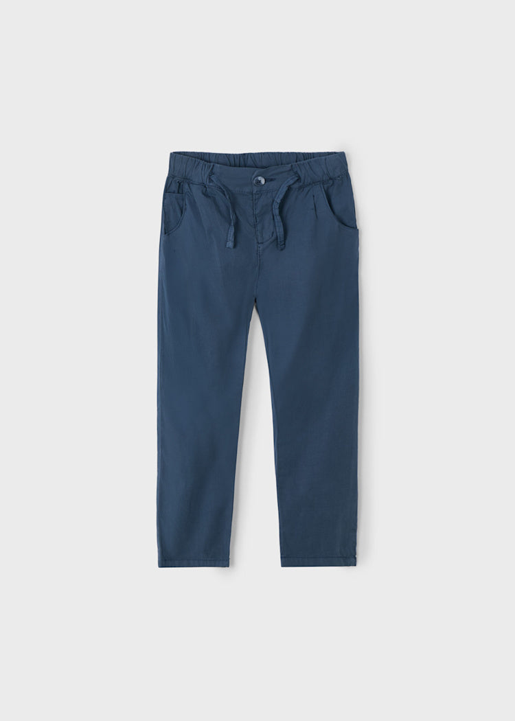 Boy Chino Pants with Drawstring Waist