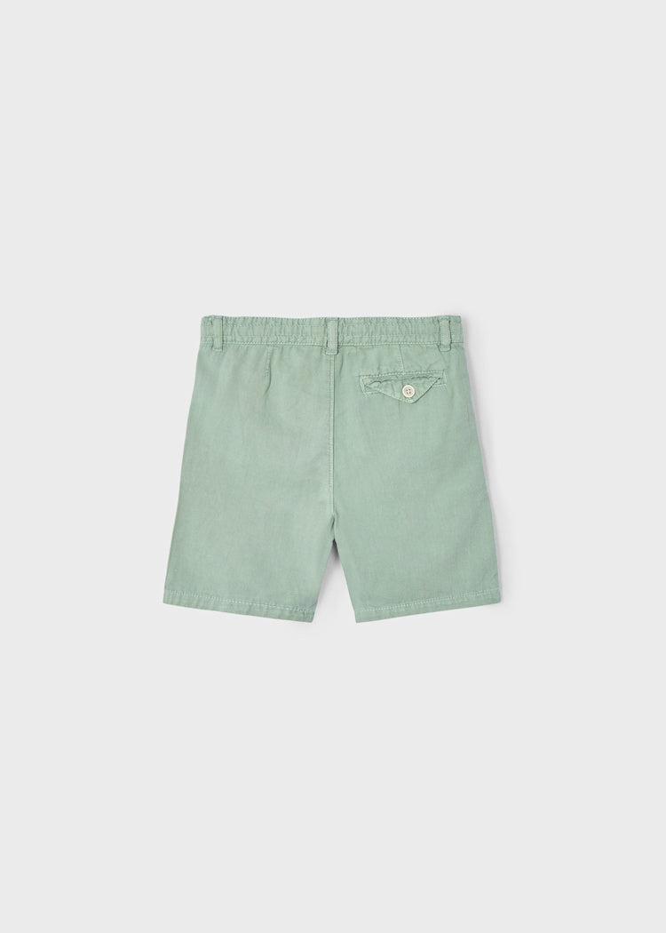 Boy Drawstring Linen Shorts | Sage  **FINAL SALE**