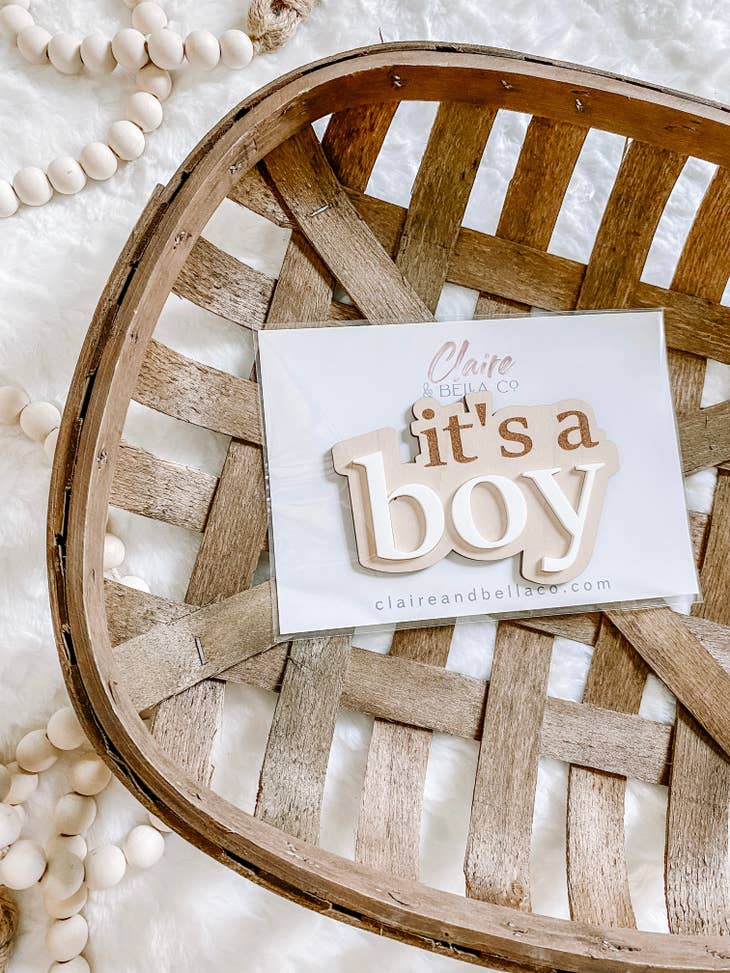 It’s a Boy- Gender Reveal Announcement Sign