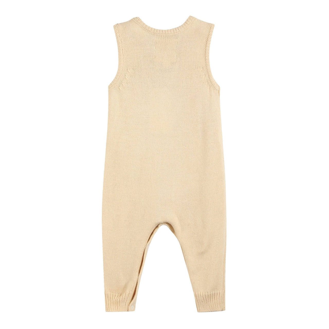 Light Brown Pumpkin Knit Romper