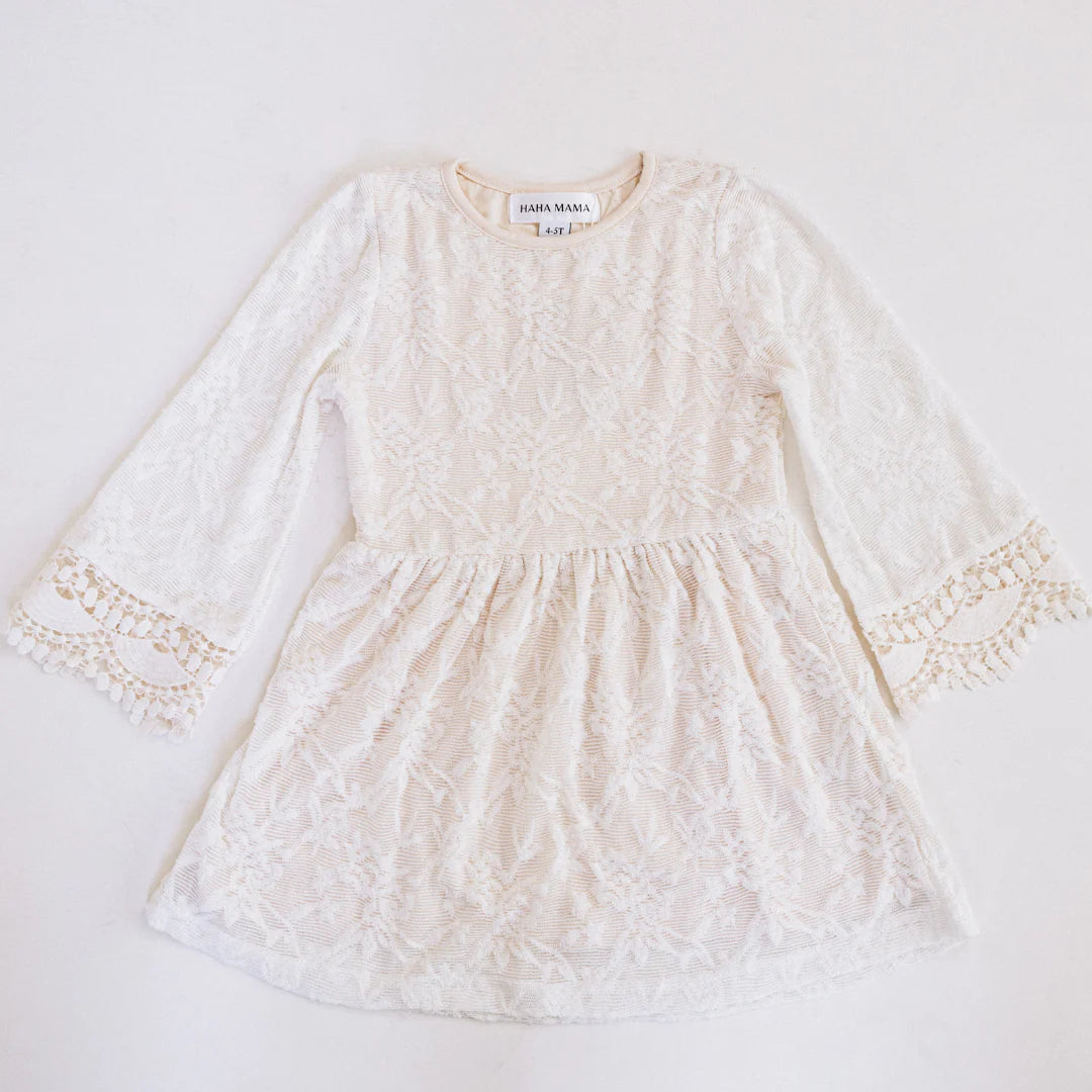 Ivory Lace Mommy & Me Dress 8-9Y