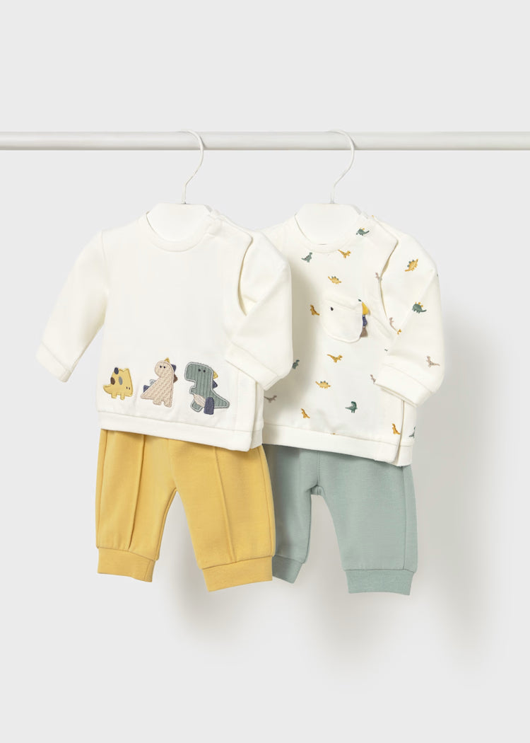 Newborn Boy 4-Piece Dino Set