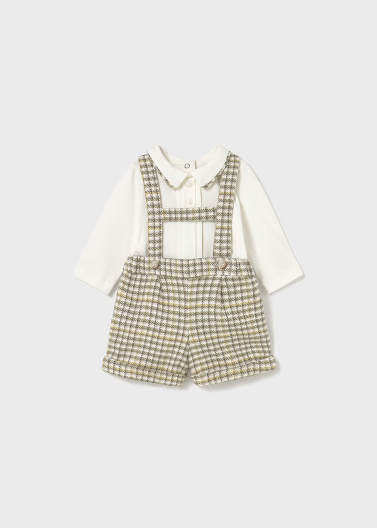Newborn Boy Shorts and Bodysuit Set | Olive