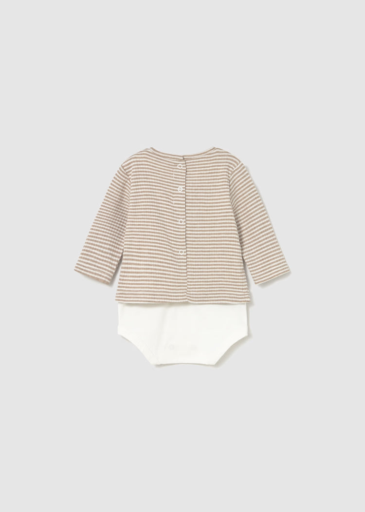 Newborn Boy Striped Bodysuit