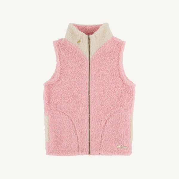 Van Camp Vest (Sherpa) | Sandpearl Pink with Palmetto Pearl & Gold Stork