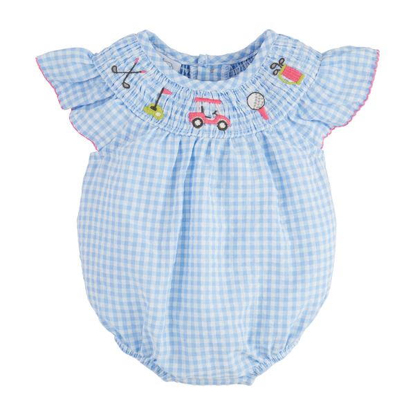 Smocked Golf Baby Bubble