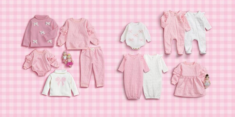 Bow Chainstitch Baby Sweater Bubble