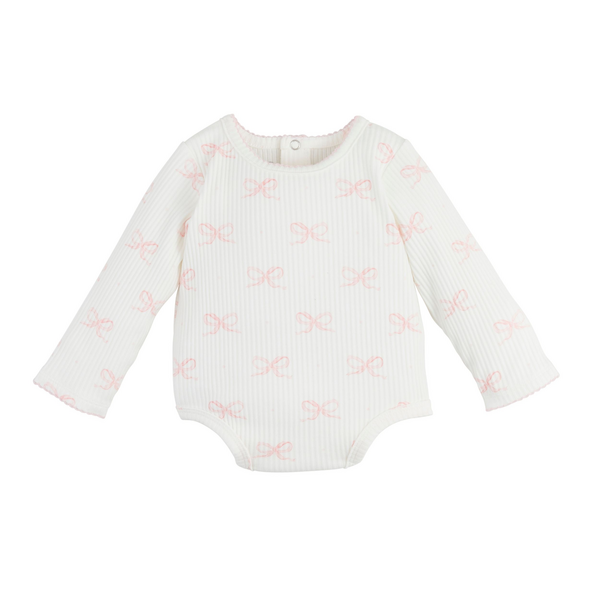 Cotton Ribbed Baby Girl Bodysuit