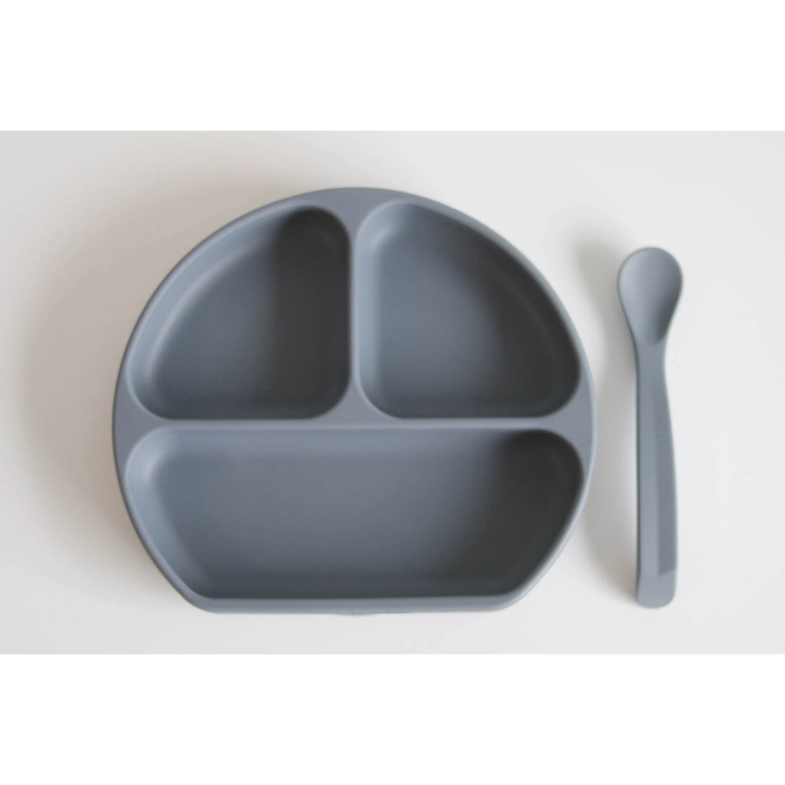 Silicone Suction Plate With Lid And Spoon