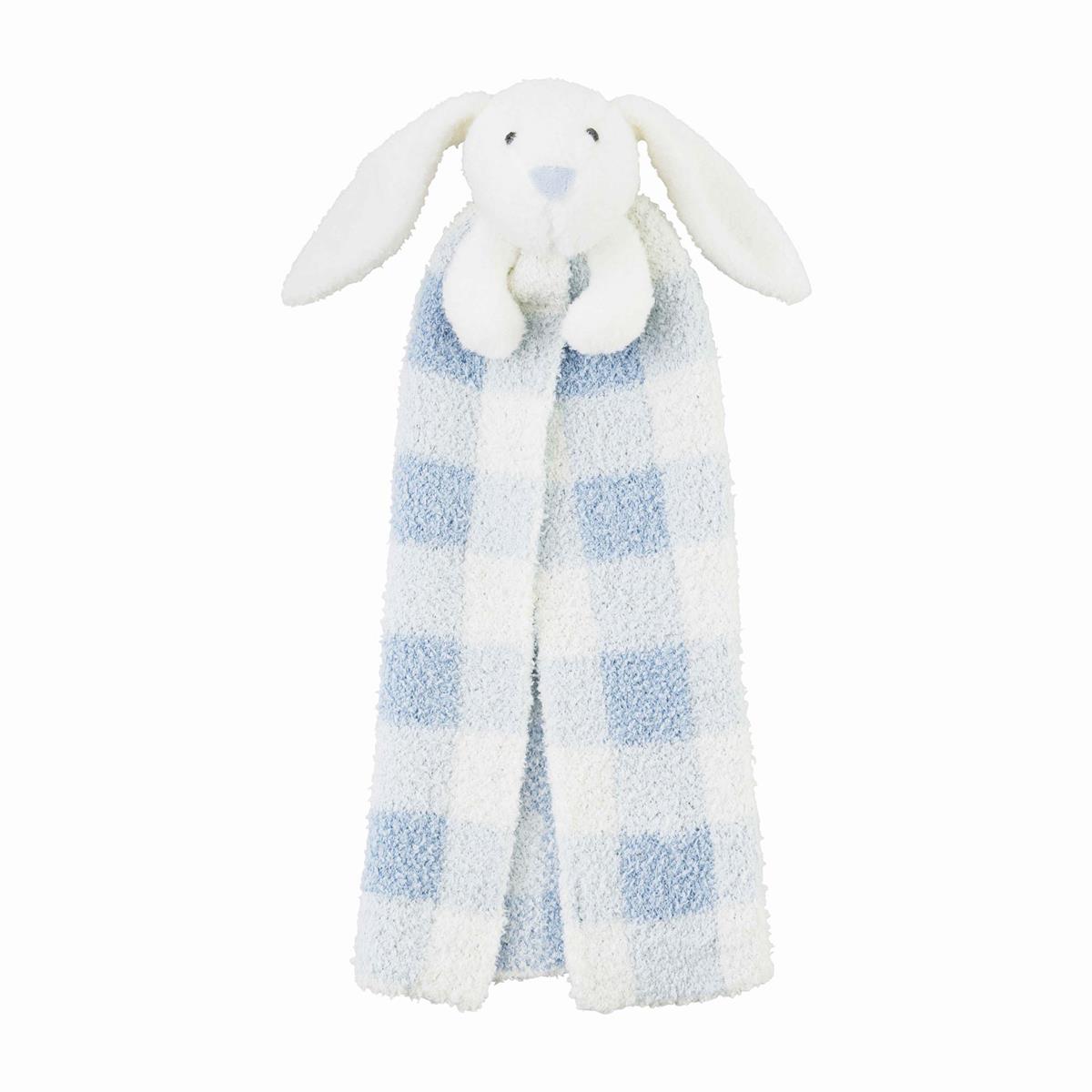 Chenille Bunny Lovey Blanket