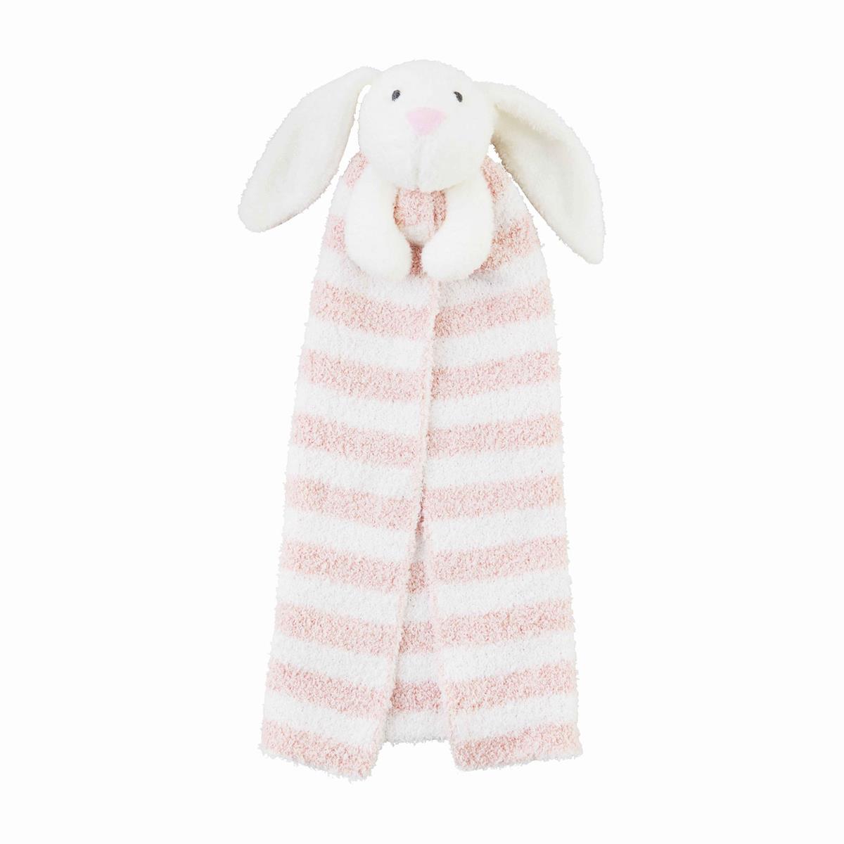 Chenille Bunny Lovey Blanket