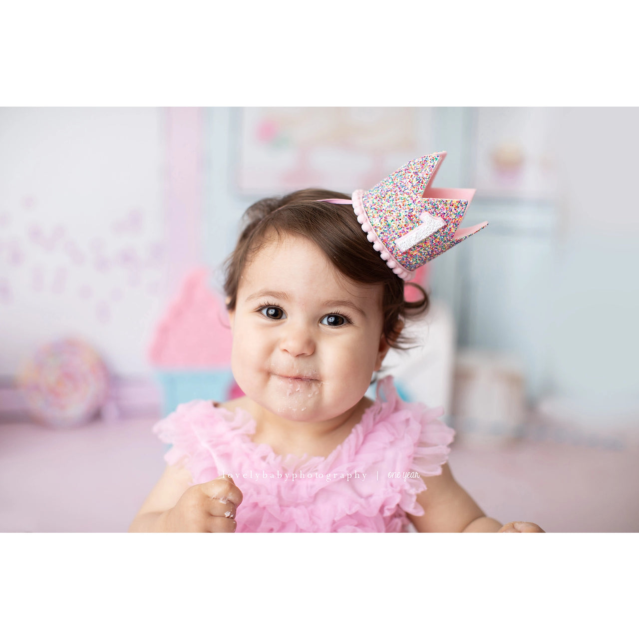 Birthday Candy Sparkle Crown | Age 1 or 2