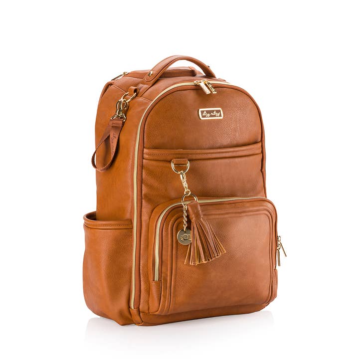Boss Plus Backpack Diaper Bag Cognac