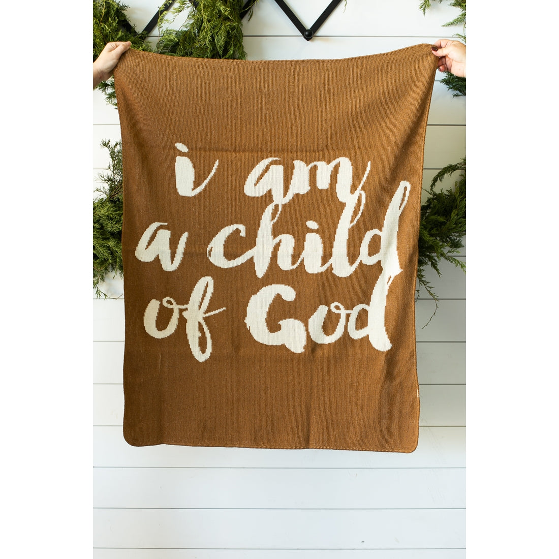I am a child of God throw | Caramel