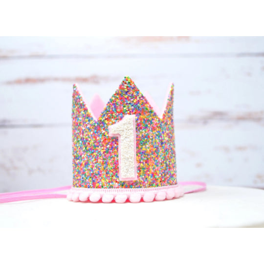 Birthday Candy Sparkle Crown | Age 1 or 2