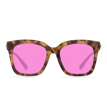 Bella  Lotus Tortoise Pink Mirror Sunglasses