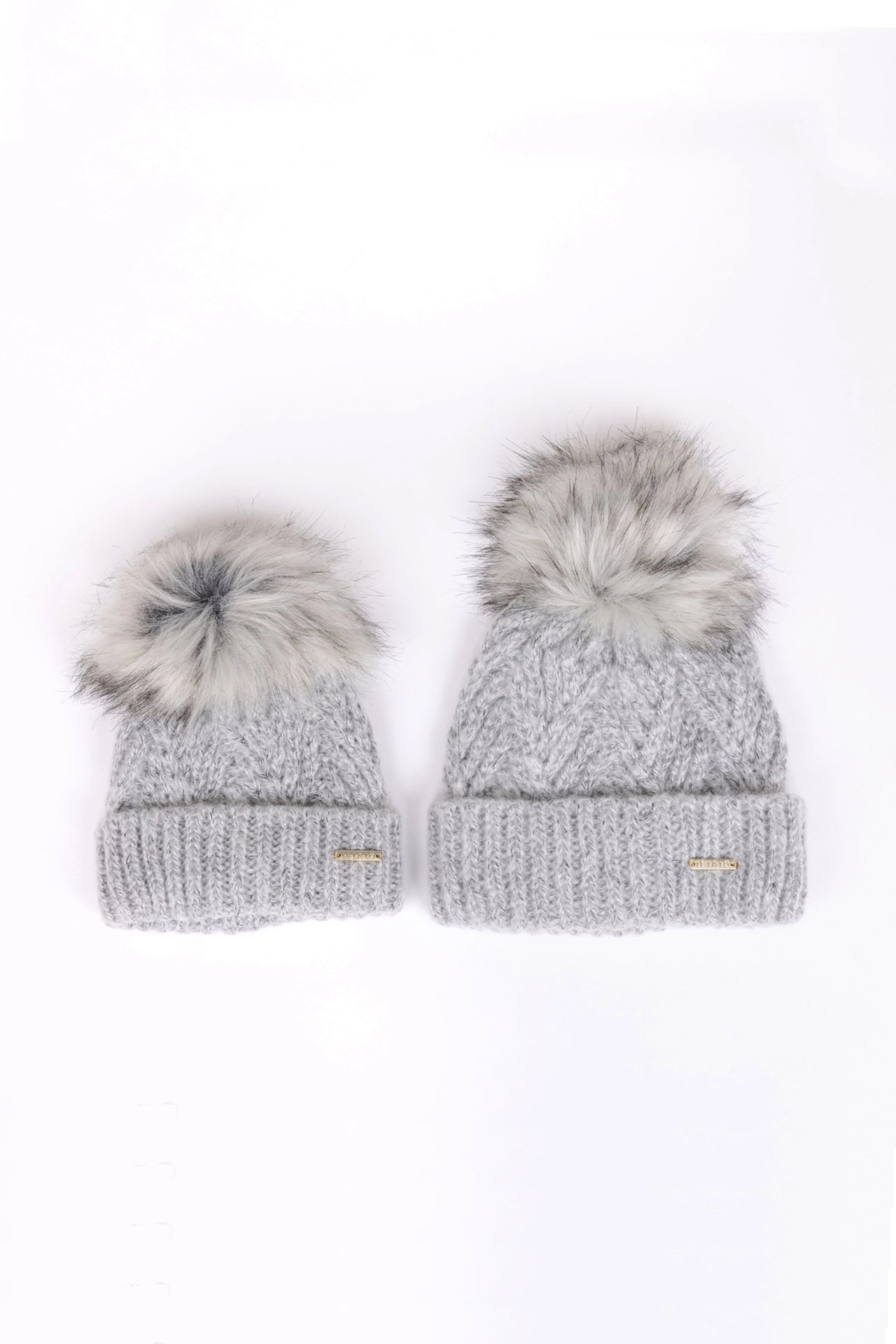 Herringbone Pom Beanie