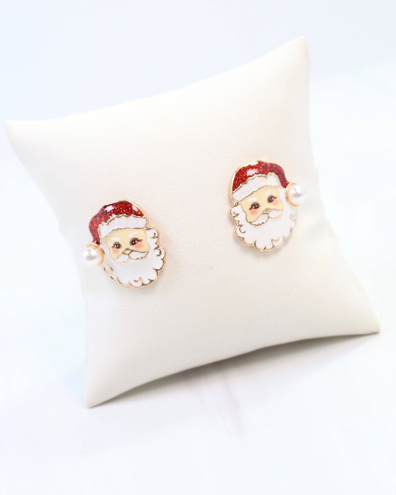 I Believe Santa Earring Red