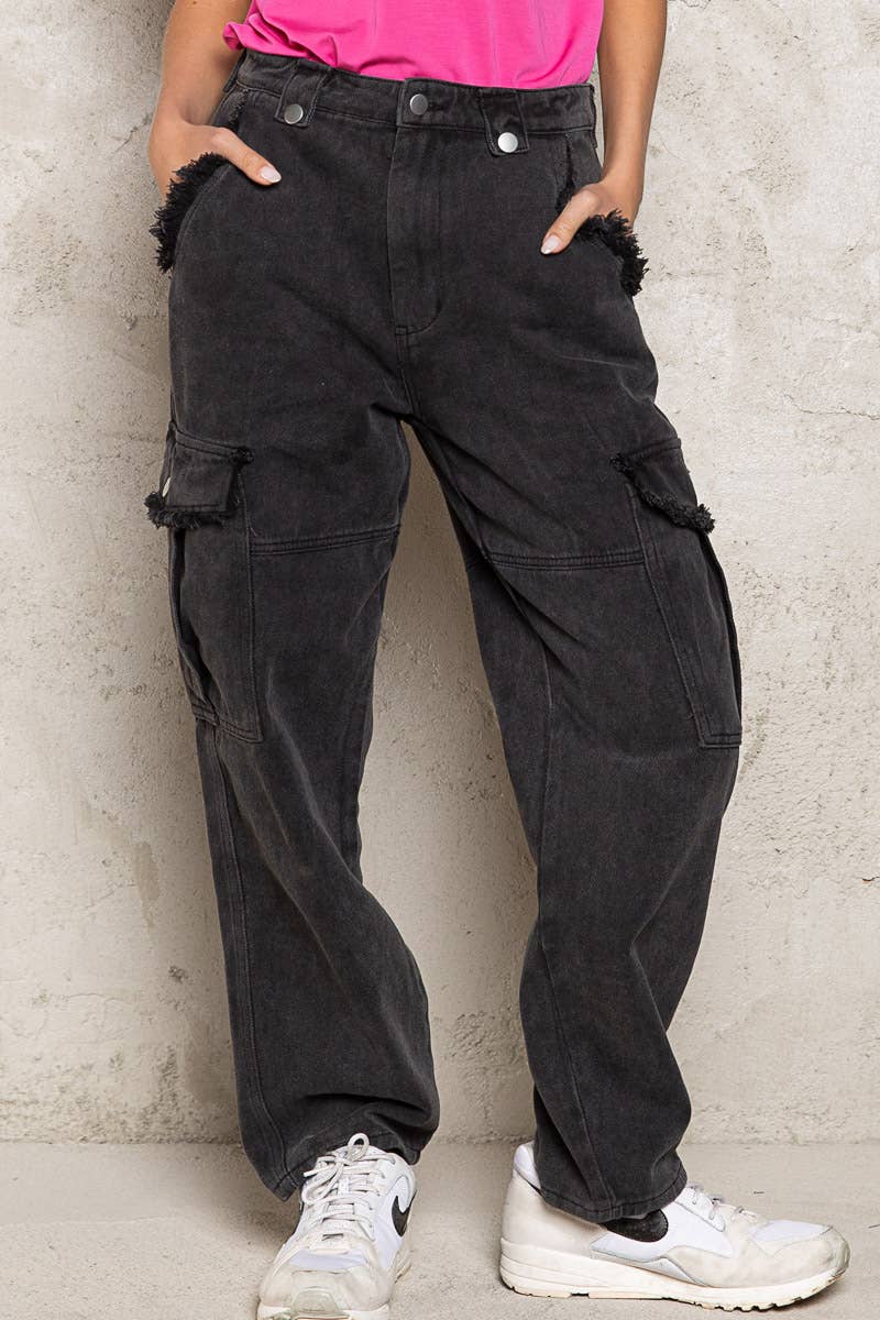 Casual Cargo Pant | Black **FINAL SALE**