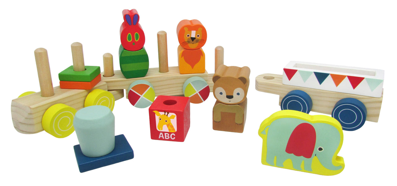 EC Wooden Train 12 Piece Set