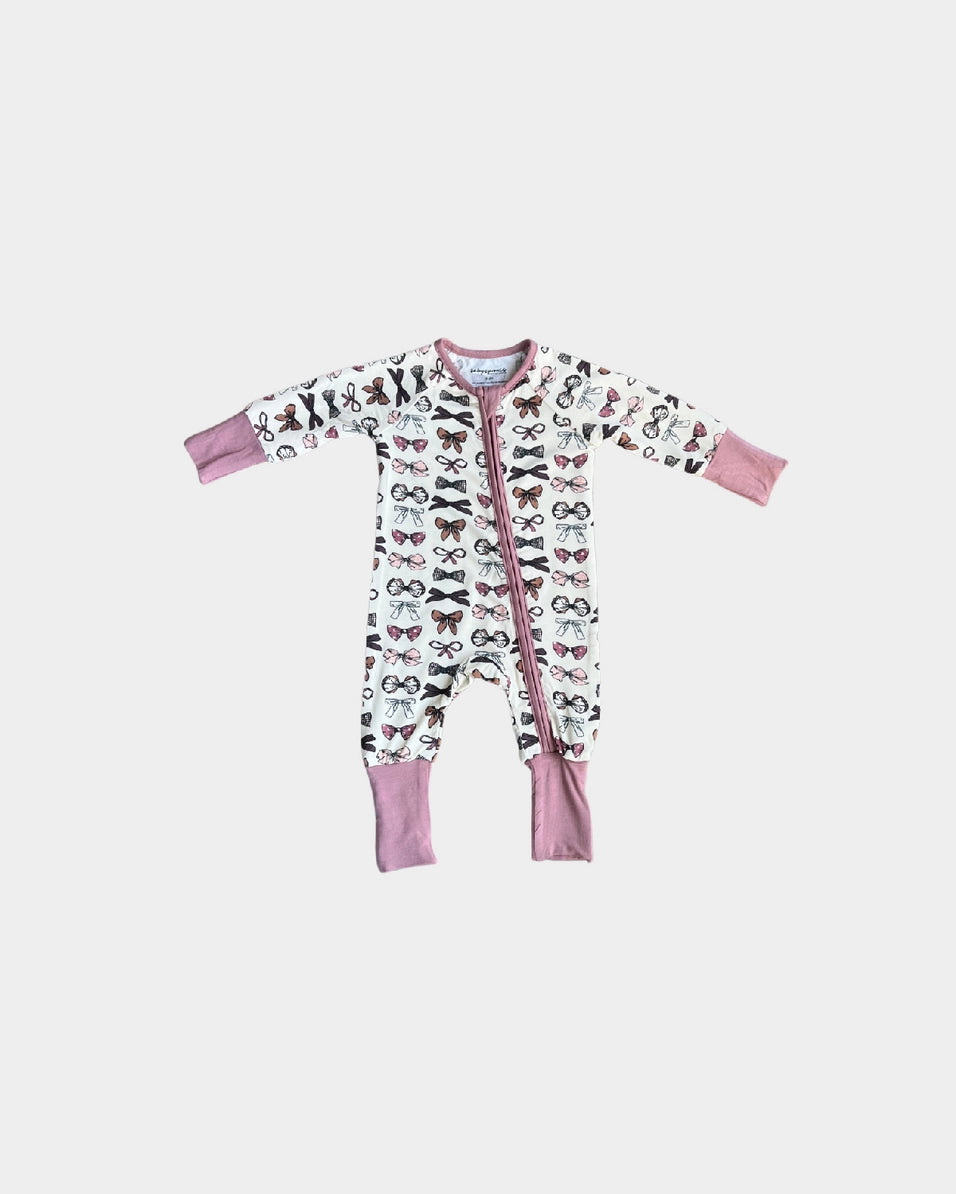 Baby Footless Romper | Color Bows