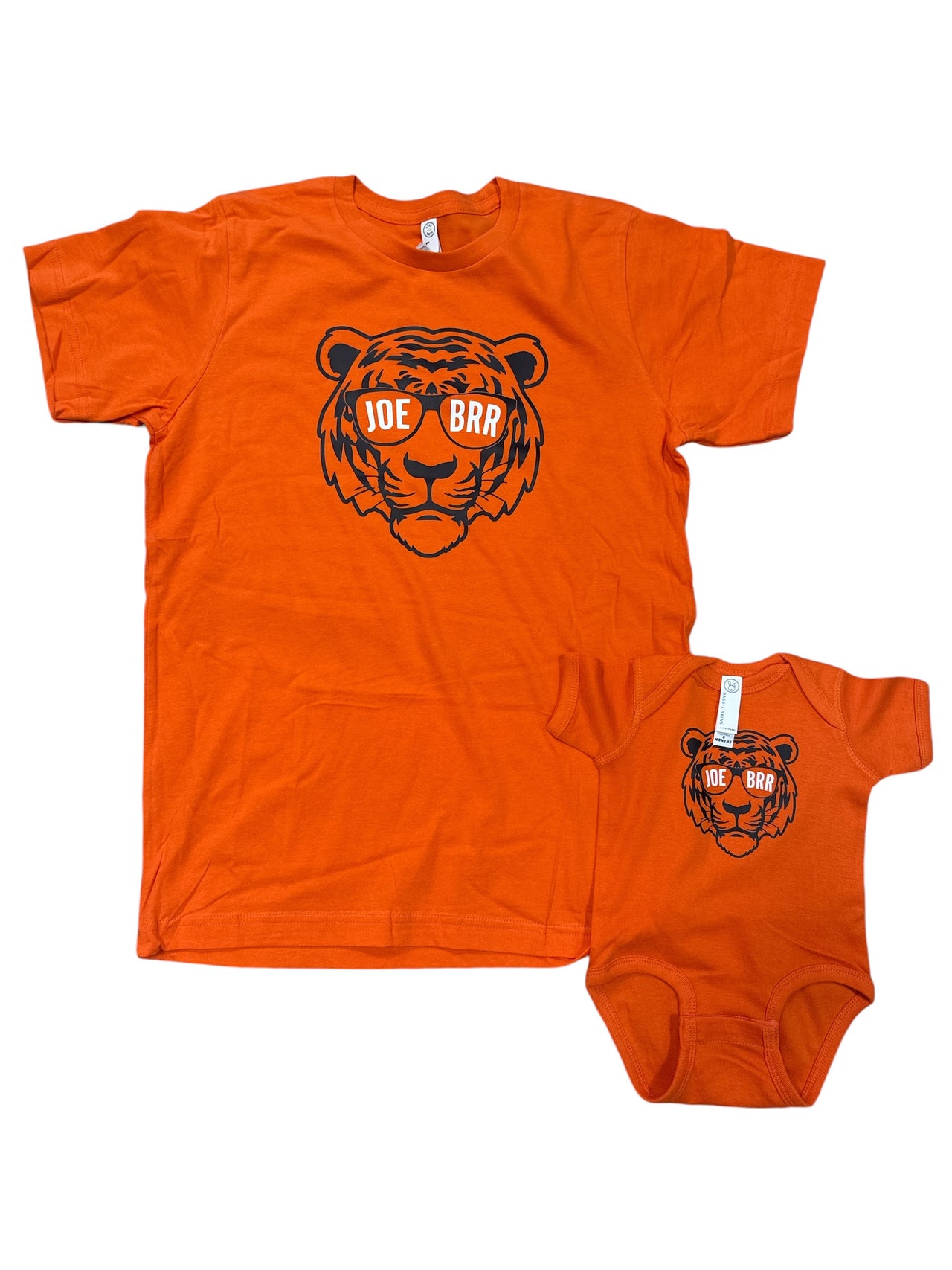 Joe Brr Tiger Glasses T-Shirt | Orange