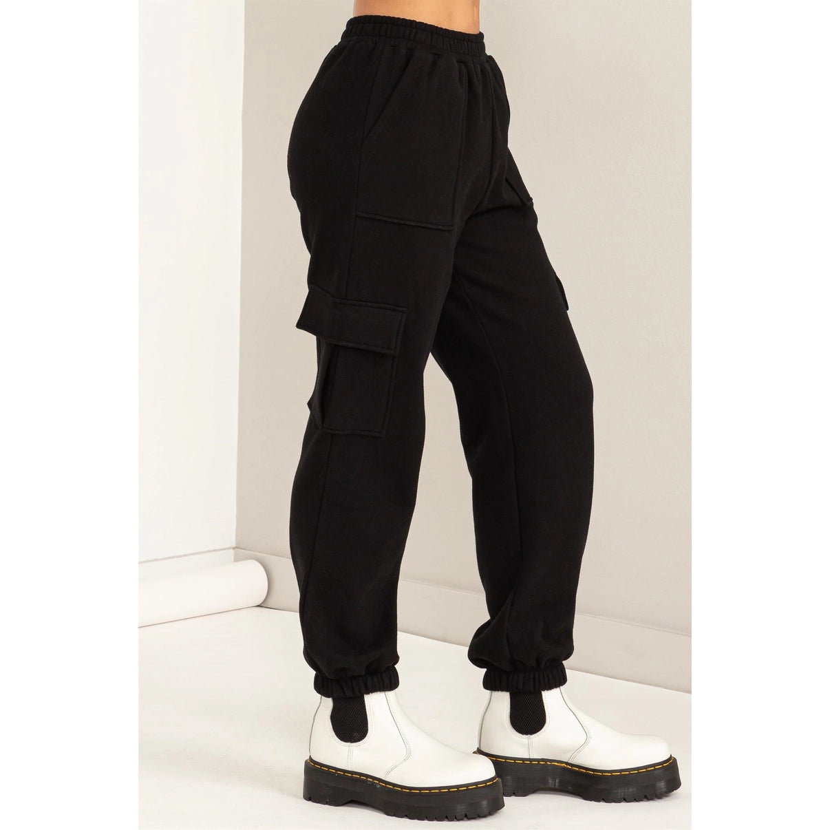 High Waisted Cargo Jogger Pants