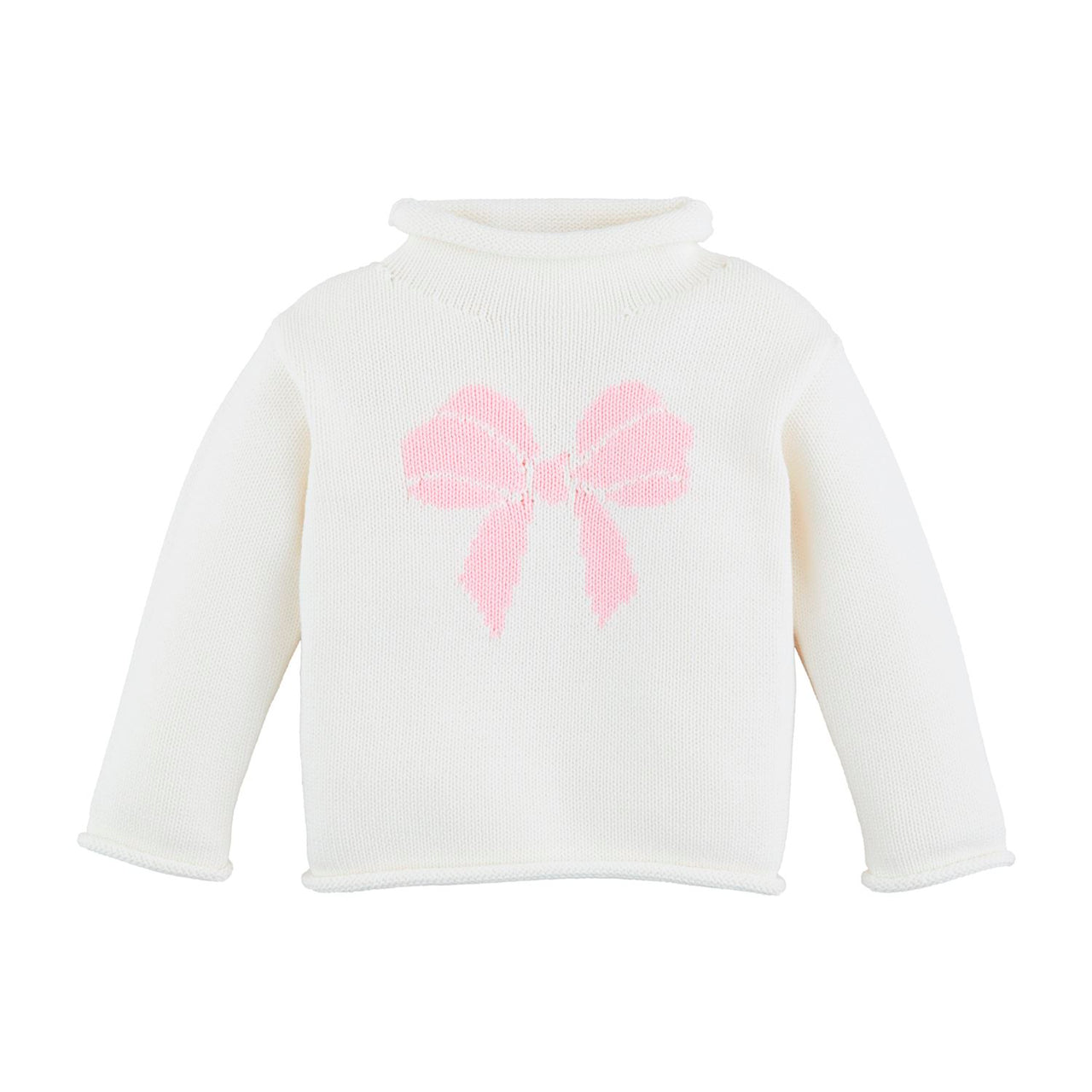 Pink Bow Rollneck Sweater