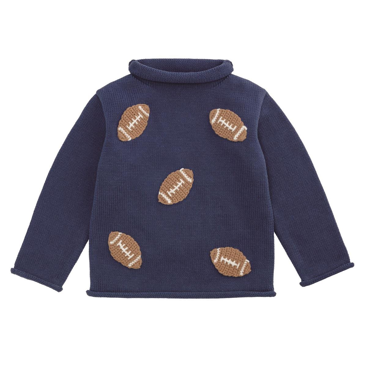 Football Rollneck Toddler Sweater