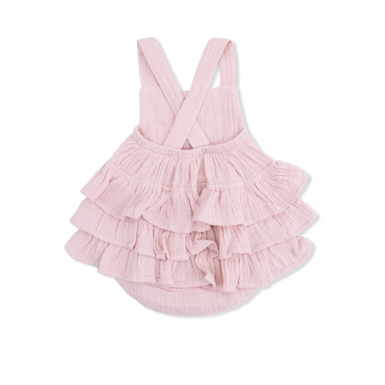 Ruffle Sunsuit | Solid Muslin Lotus